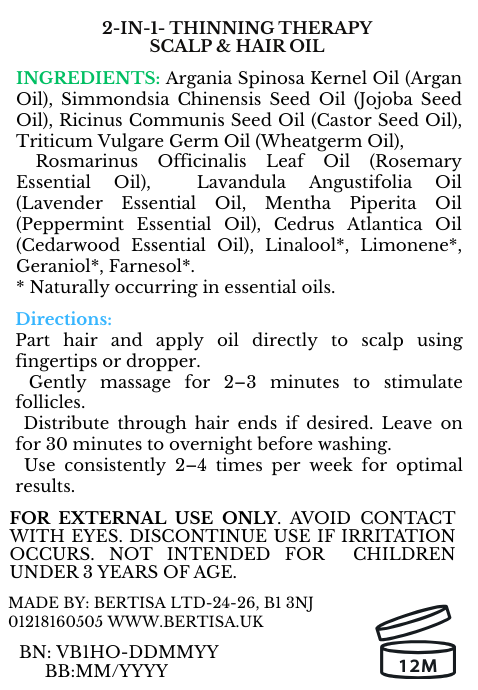 2 IN 1 THINNING THERAPY SCALP & HAIR OIL