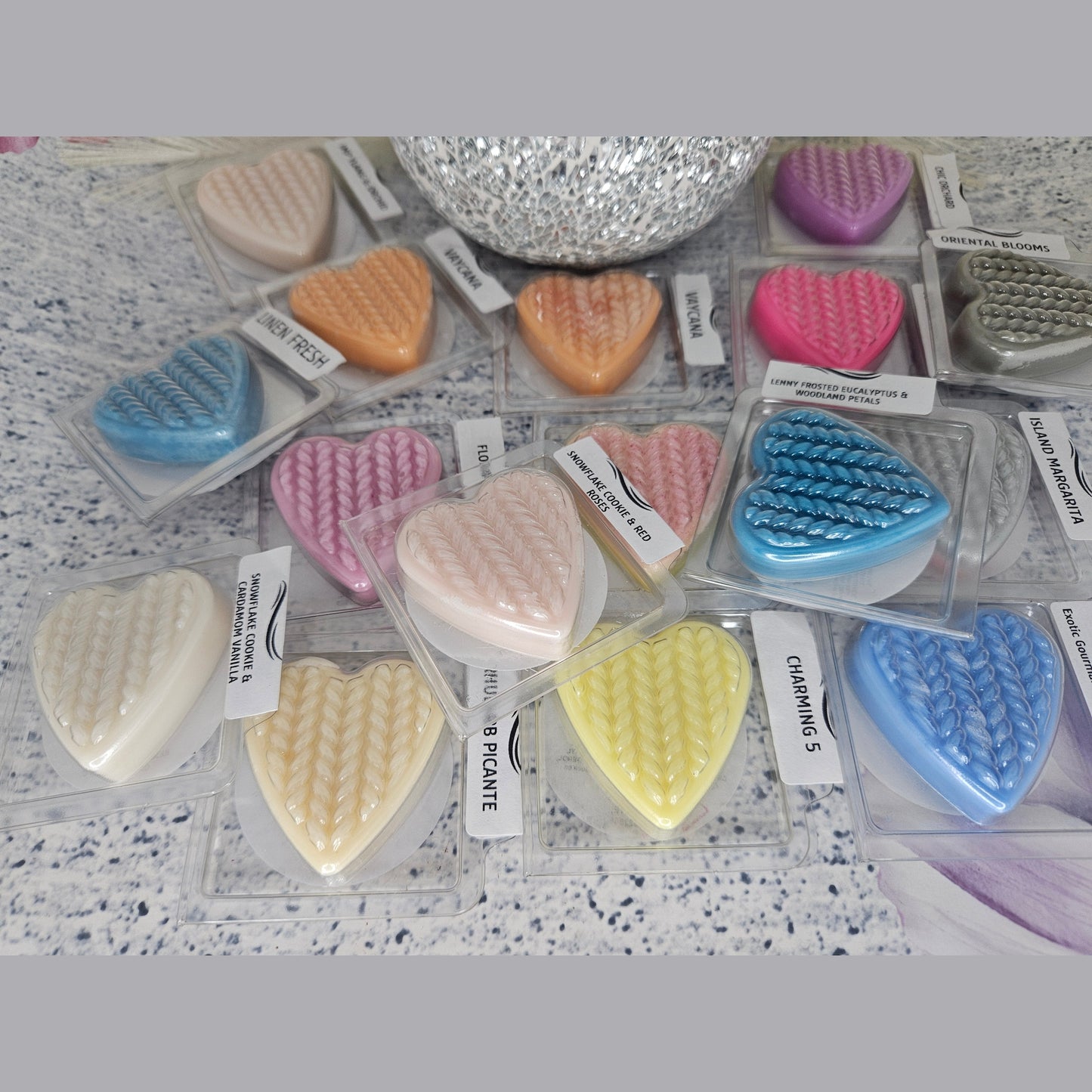 Snowflake Cookie & Red Roses Heart Wax Melt