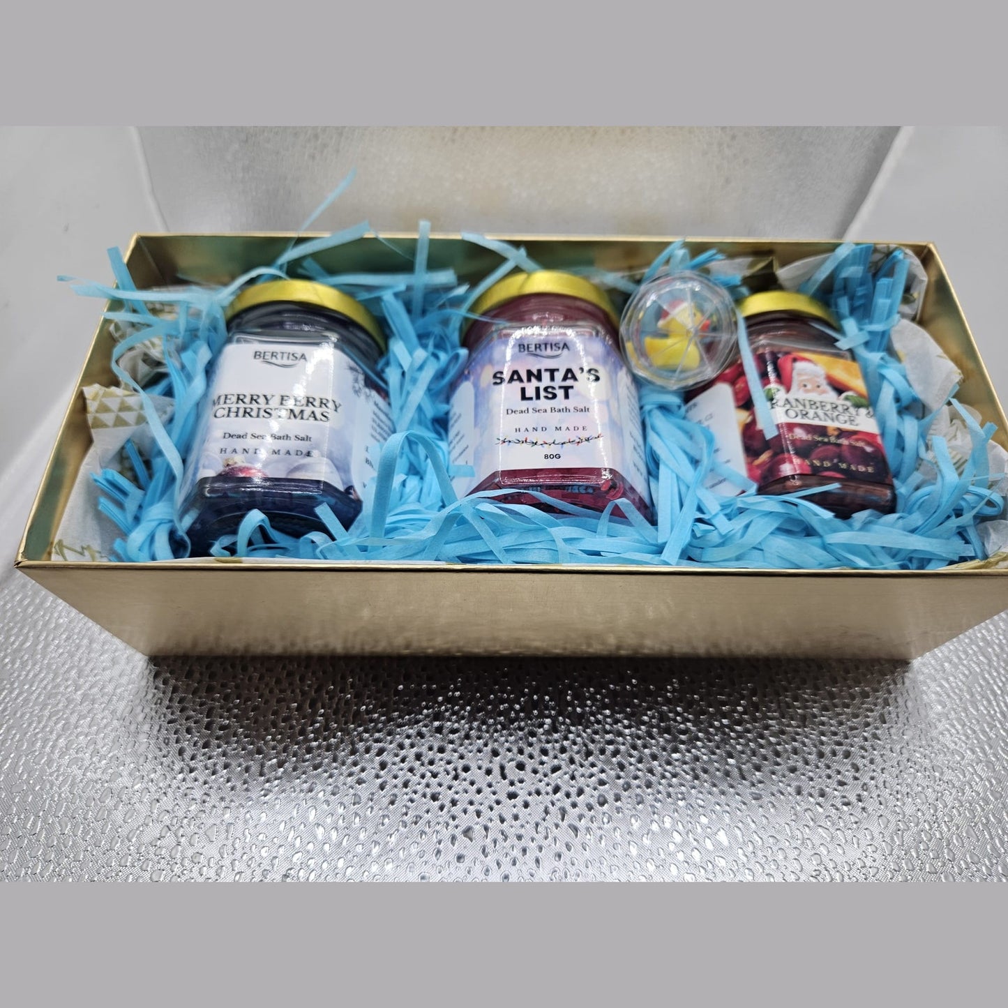 Christmas Dead Sea Salt Bath Soaking Pamper Set Limited Edition
