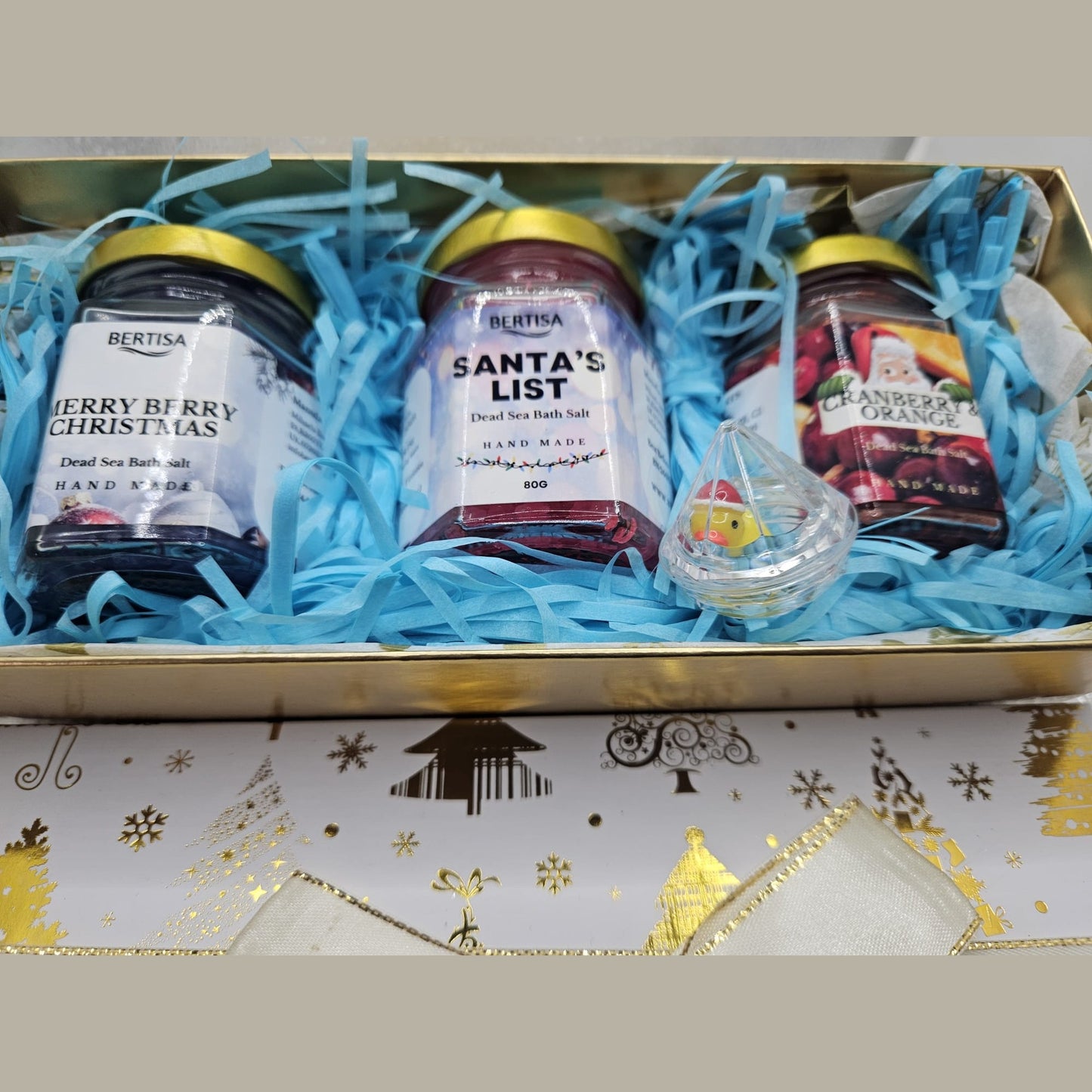 Christmas Dead Sea Salt Bath Soaking Pamper Set Limited Edition