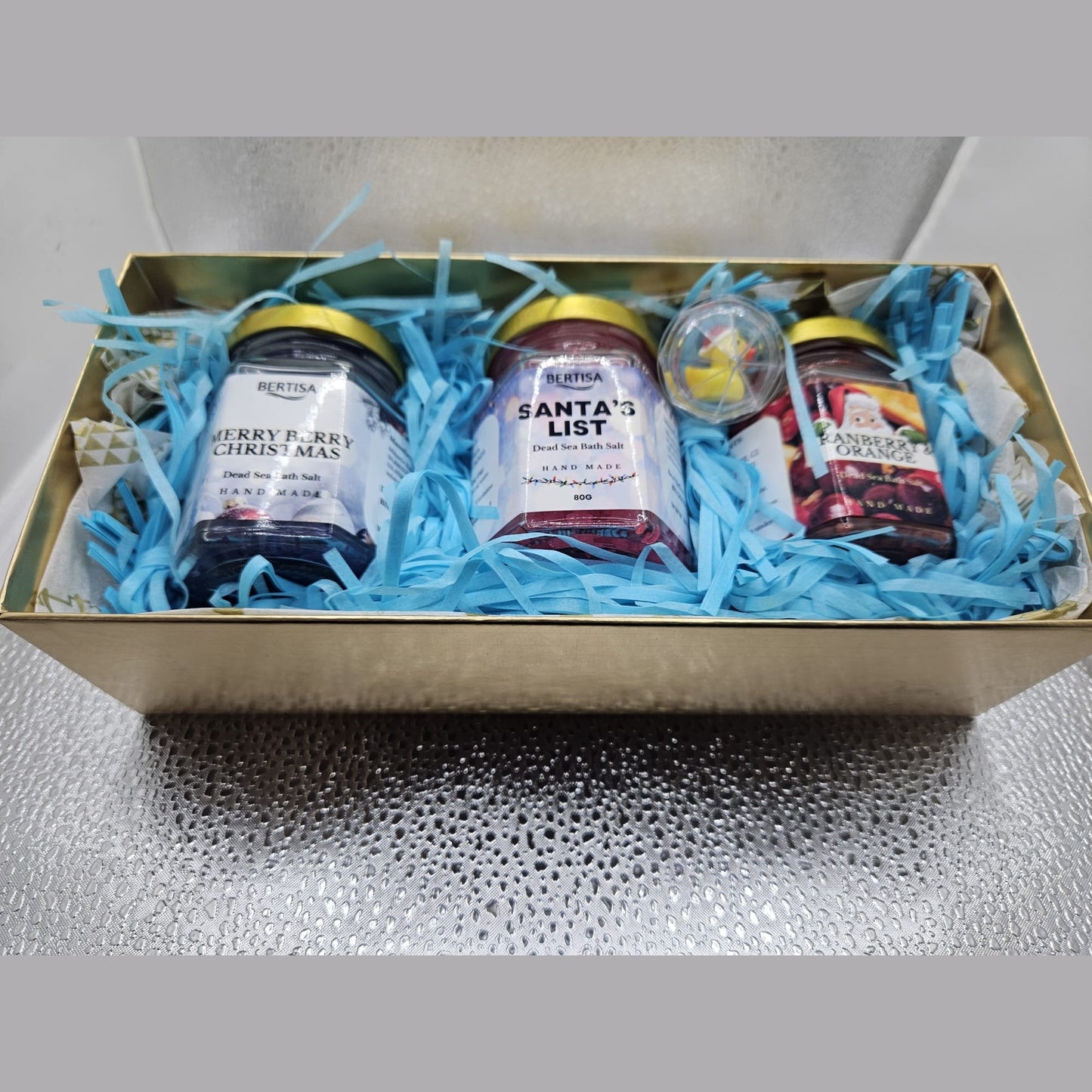 Christmas Dead Sea Salt Bath Soaking Pamper Set Limited Edition