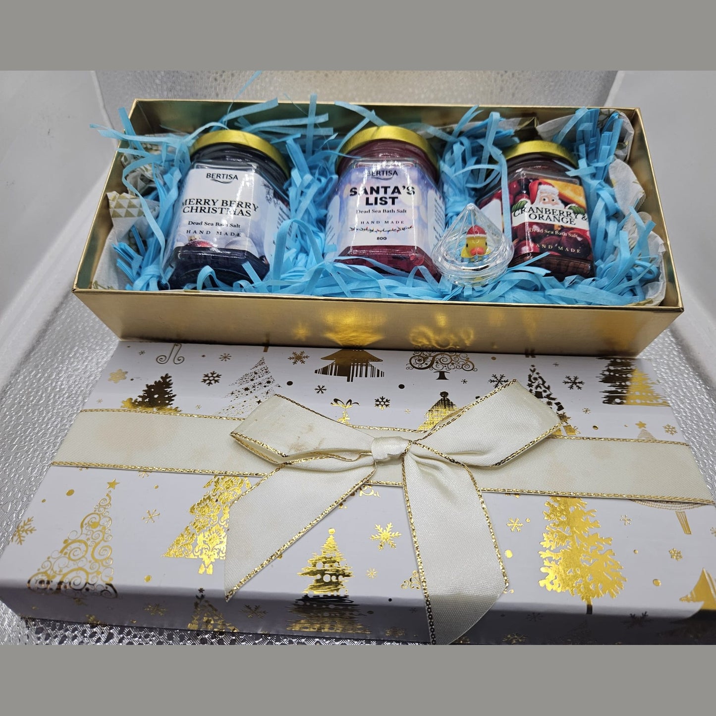Christmas Dead Sea Salt Bath Soaking Pamper Set Limited Edition