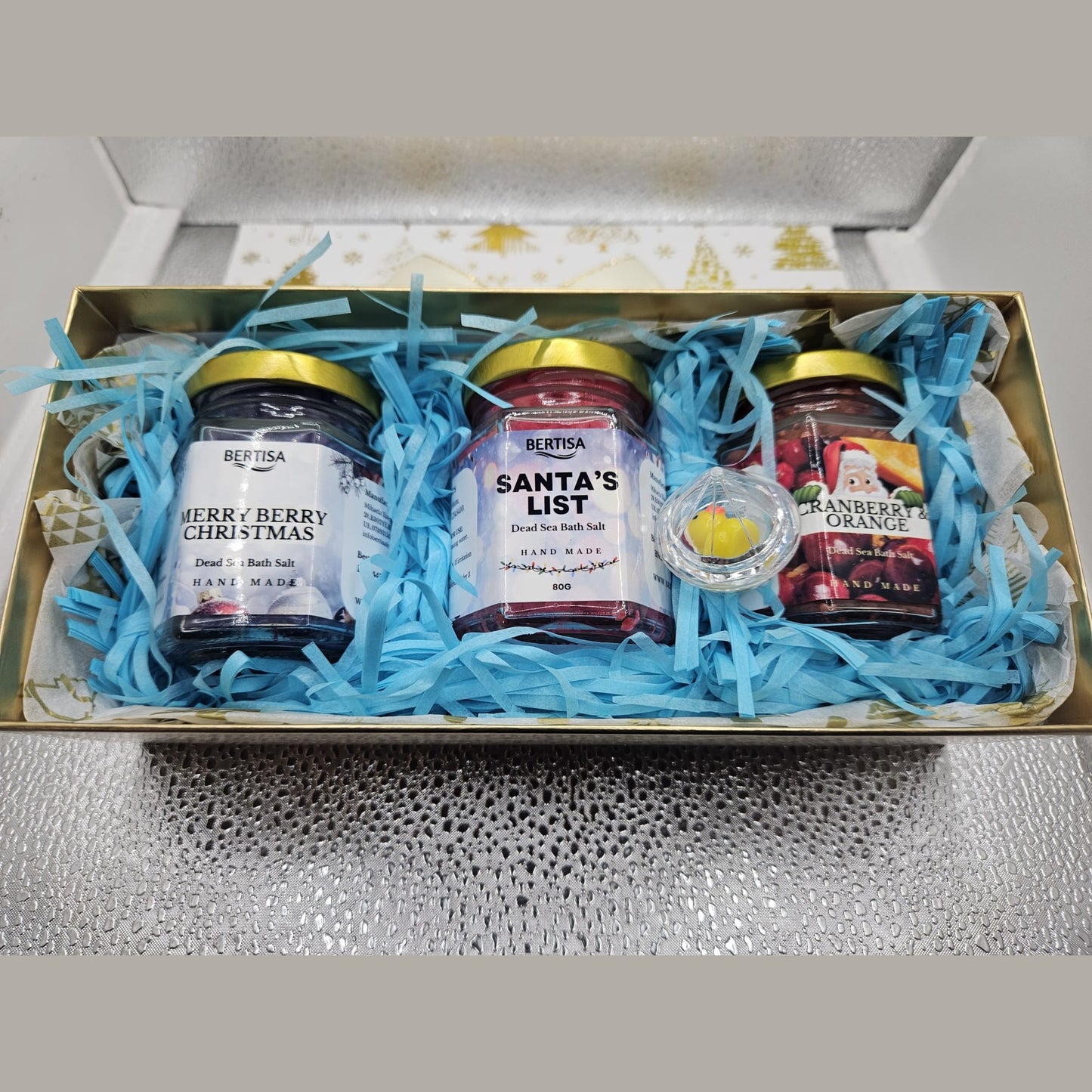 Christmas Dead Sea Salt Bath Soaking Pamper Set Limited Edition