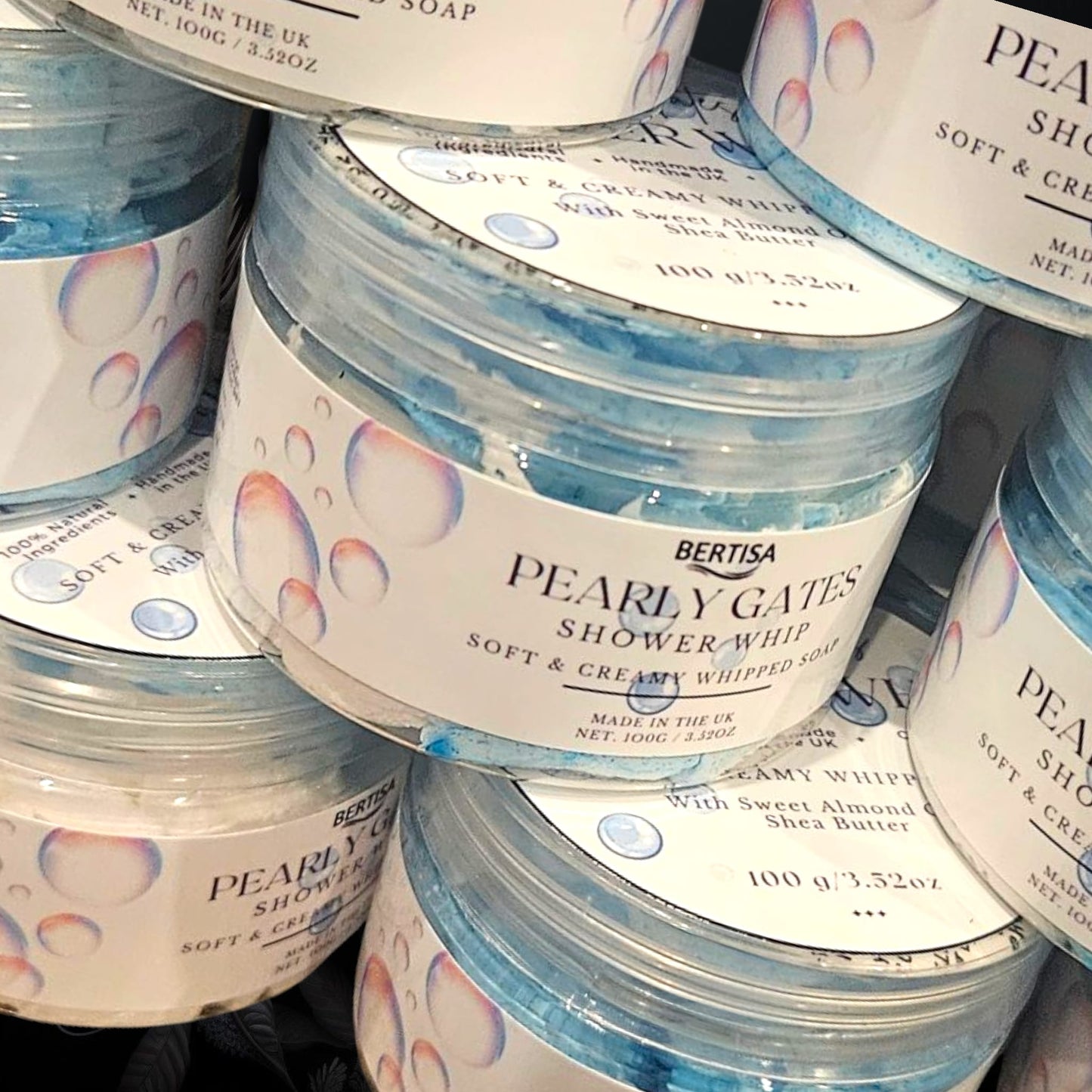 Pearly Gates Whipped Shower Soap – Creamy & Nourishing 100g