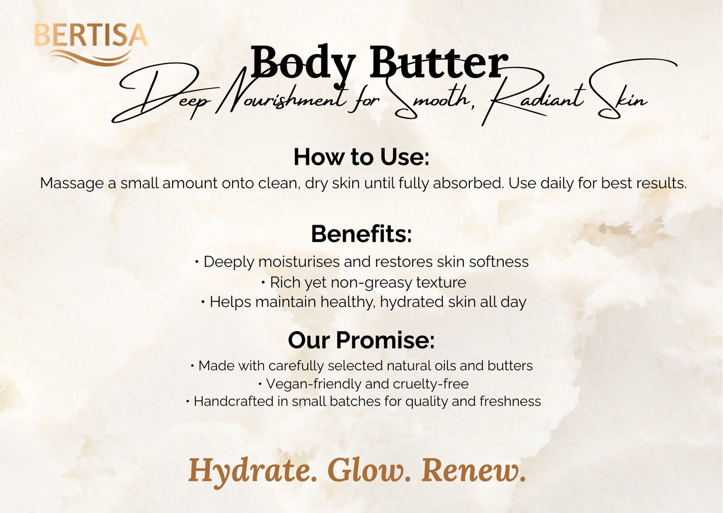 Crystal Rose Body Butter – Floral Whipped Moisture, 60g