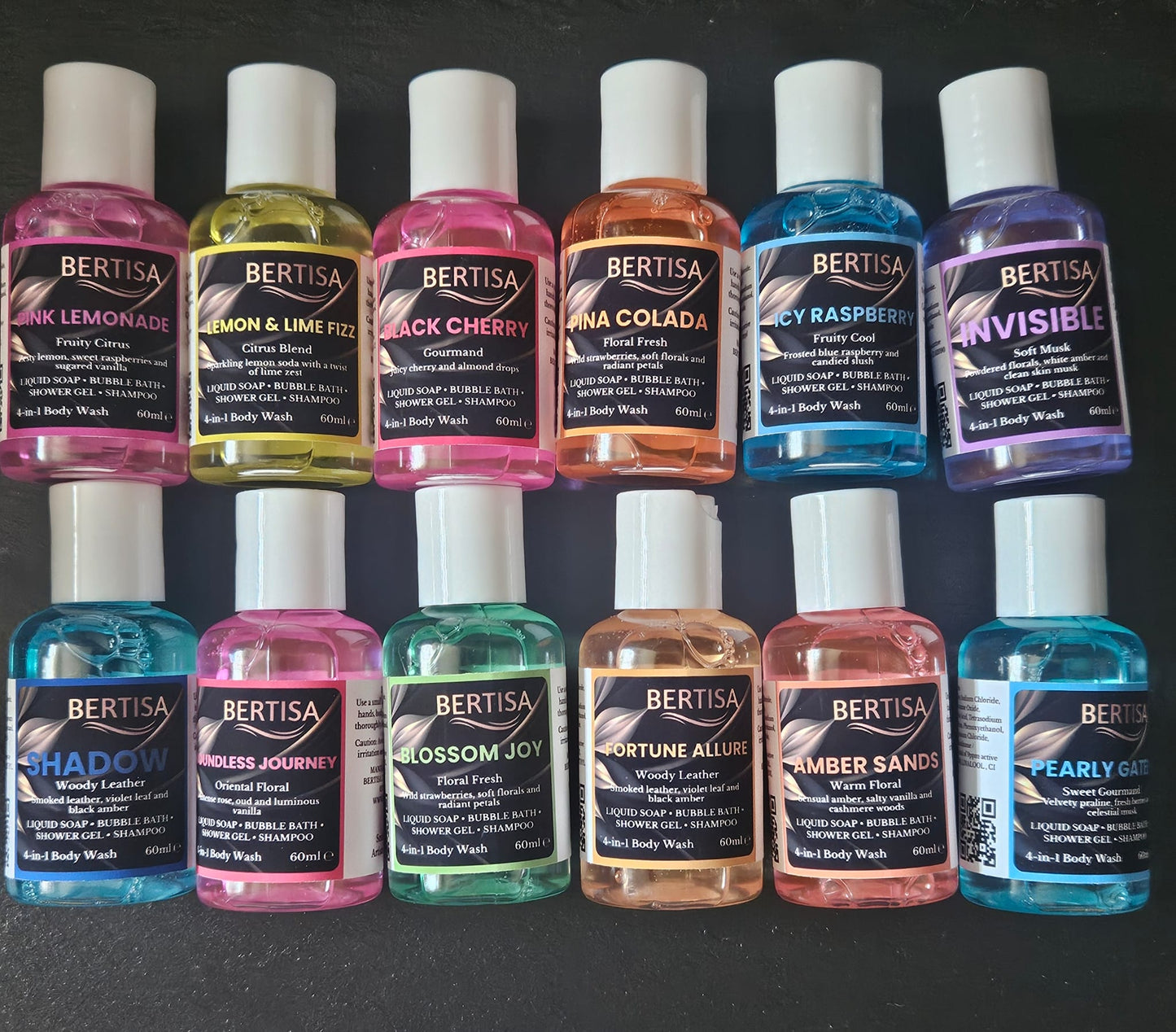 Travel Size Body Wash – 60ml | Perfume & Fruity Scents
