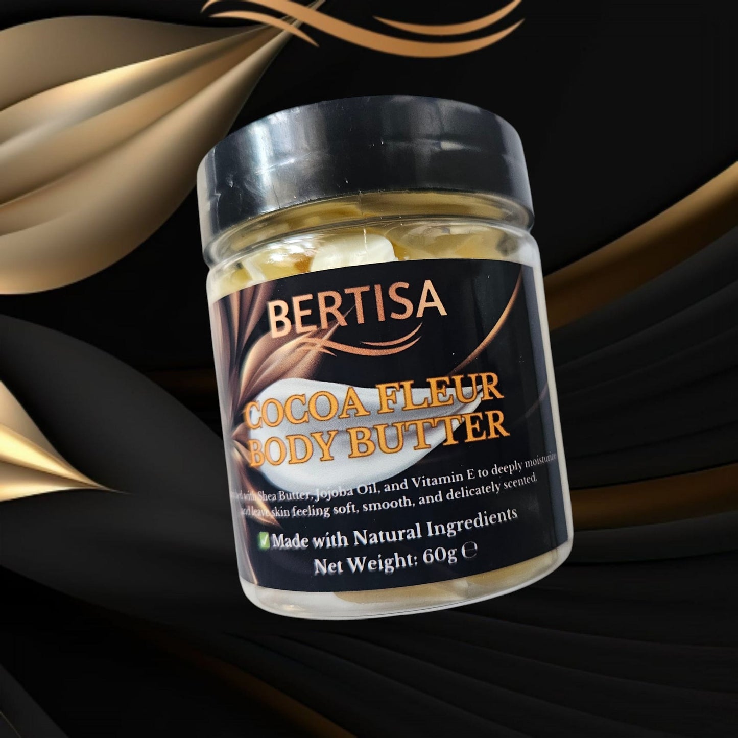 Cocoa Fleur Whipped Body Butter – Floral & Woody Hydration | 60g