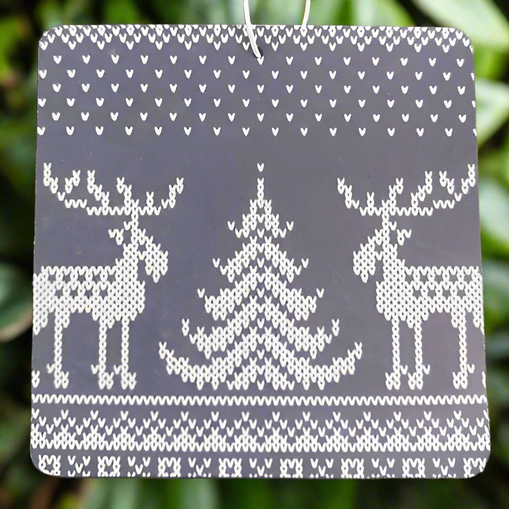 Christmas Board Car Air Fresheners- Bitter Orange & Cedarwood