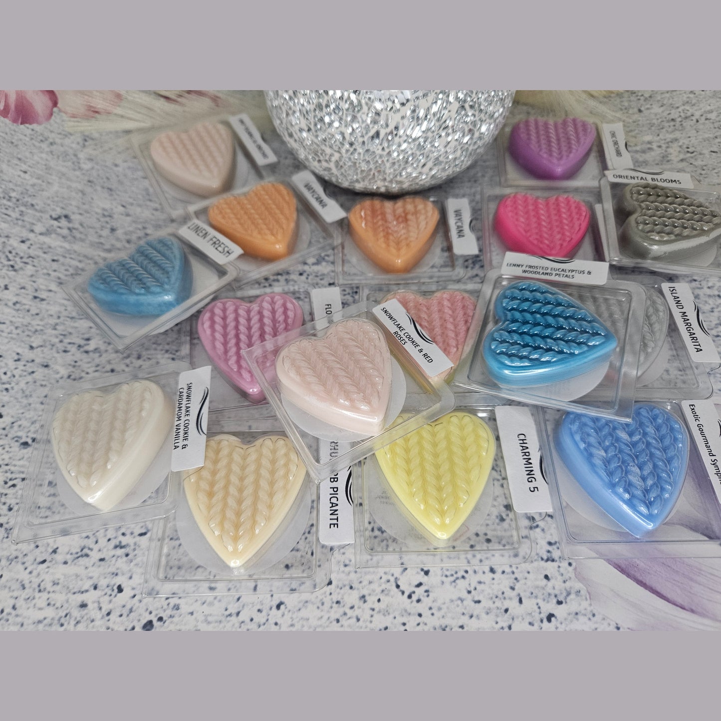Winter Honeysuckle Elderflower  Heart Wax Melt