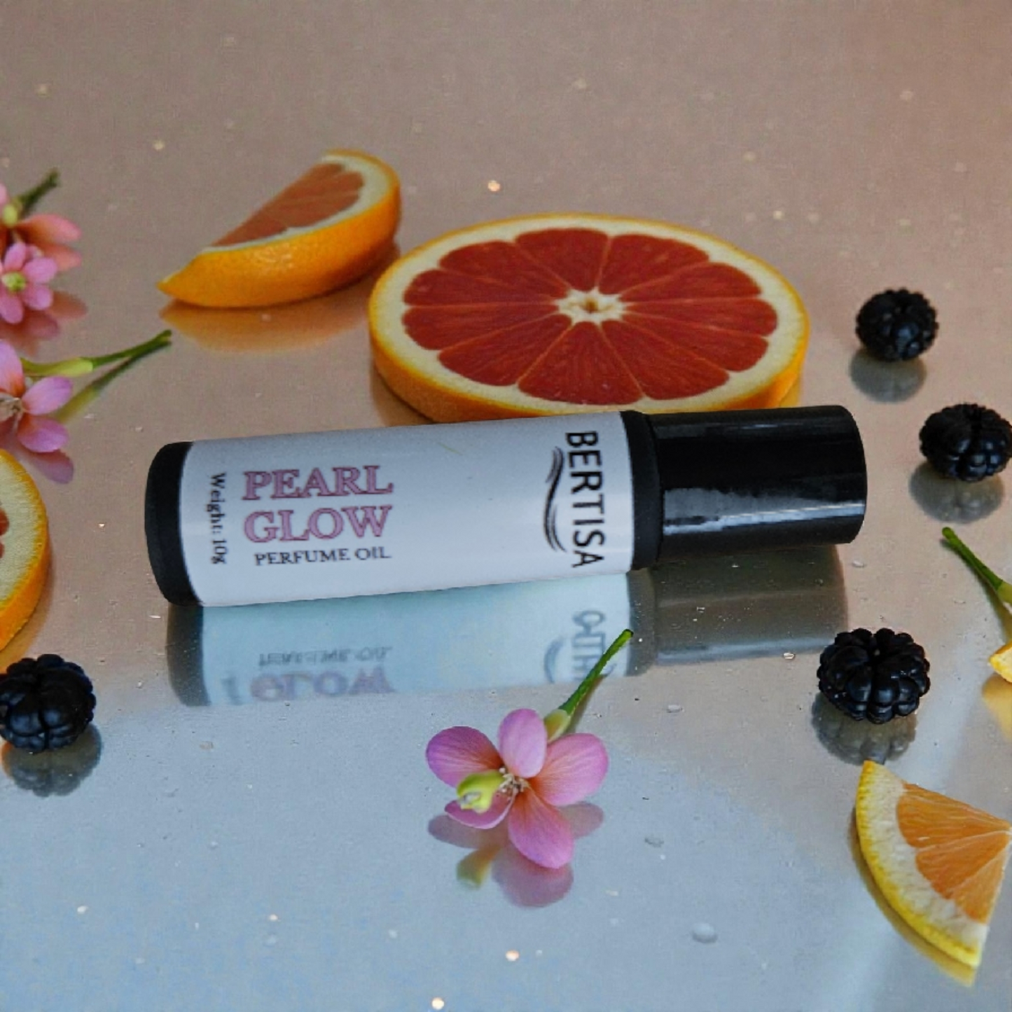 Pearl Glow Perfume Oil Roll-On – Luminous Floral & Woods
