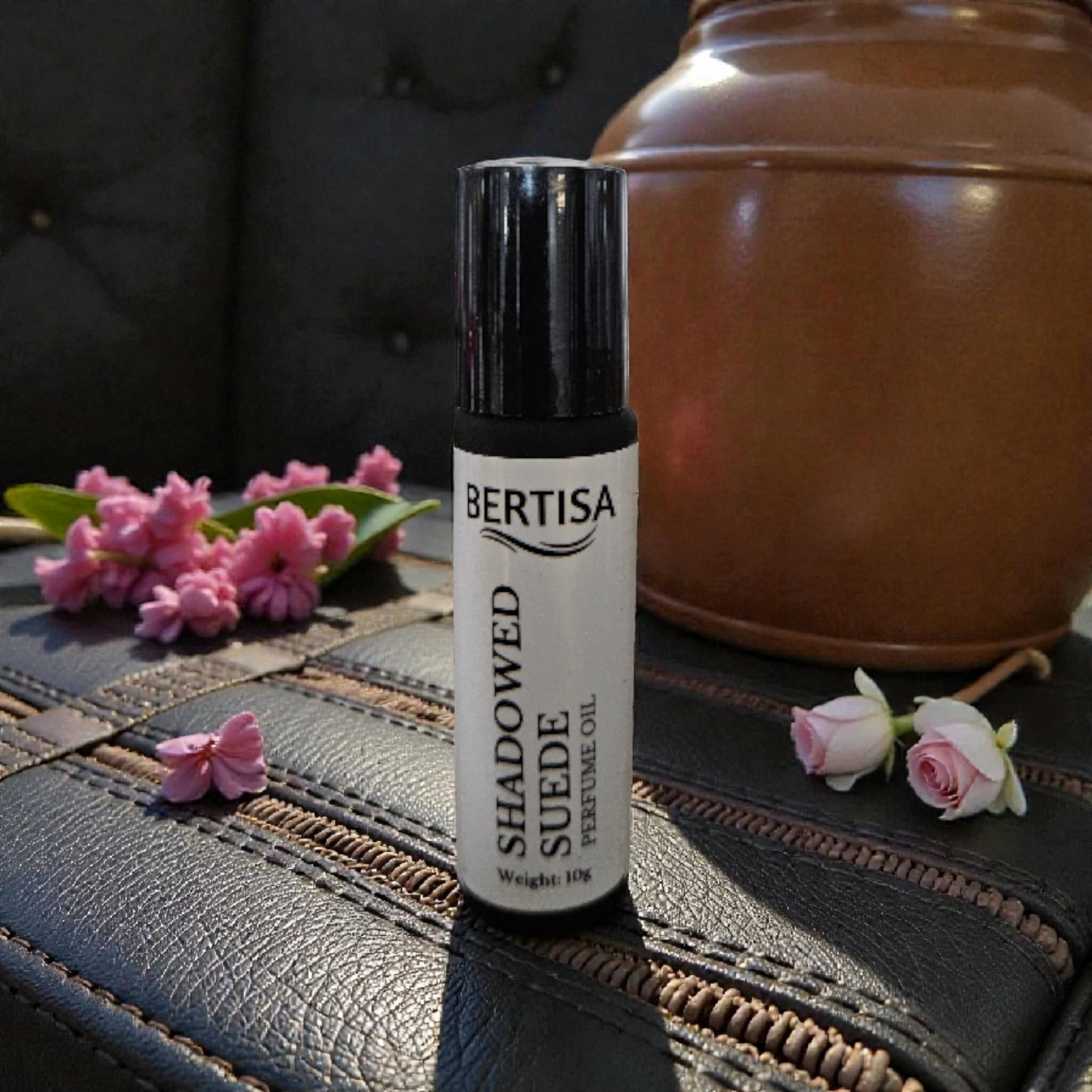 Shadowed Suede Perfume Oil Roll-On – Mysterious & Alluring Scent in a 10g Bottle