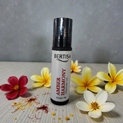 Amber Harmony Perfume Oil – Warm Woody Roll-On, 10g