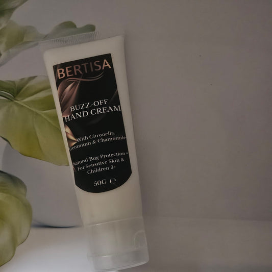 Buzz-Off Natural Hand Cream – Bug Repellent for Sensitive Skin (50g)