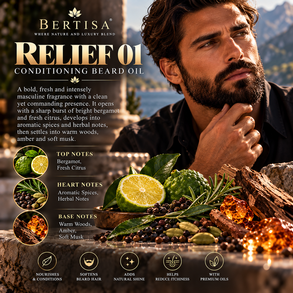 RELIEF 01 – Conditioning Beard Oil