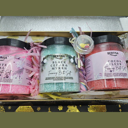 Christmas Foaming Bath Salt Pampering Set