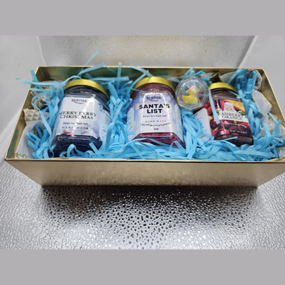 Christmas Dead Sea Salt Bath Soaking Pamper Set Limited Edition