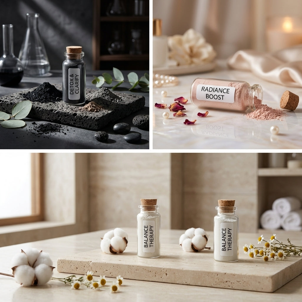 BERTISA Clay Mix Face Masks