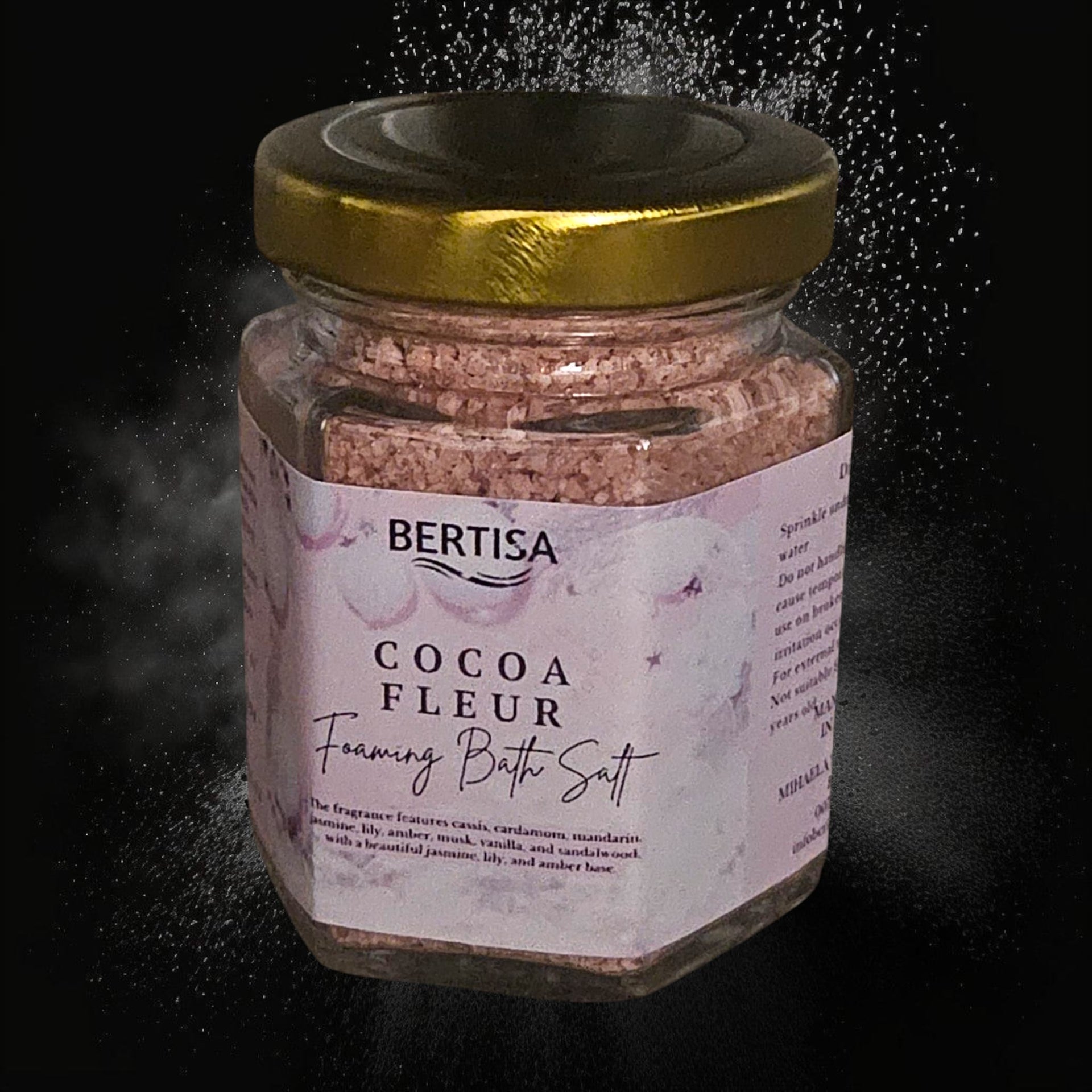 Cocoa Fleur Foaming Bath Salts – Floral Woody Luxury Soak