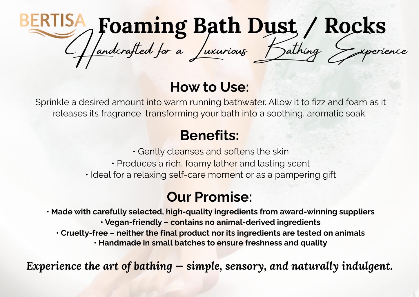 Black Cedar & Myrrh Bath Dust – Fizzing & Foaming Soak | 70g