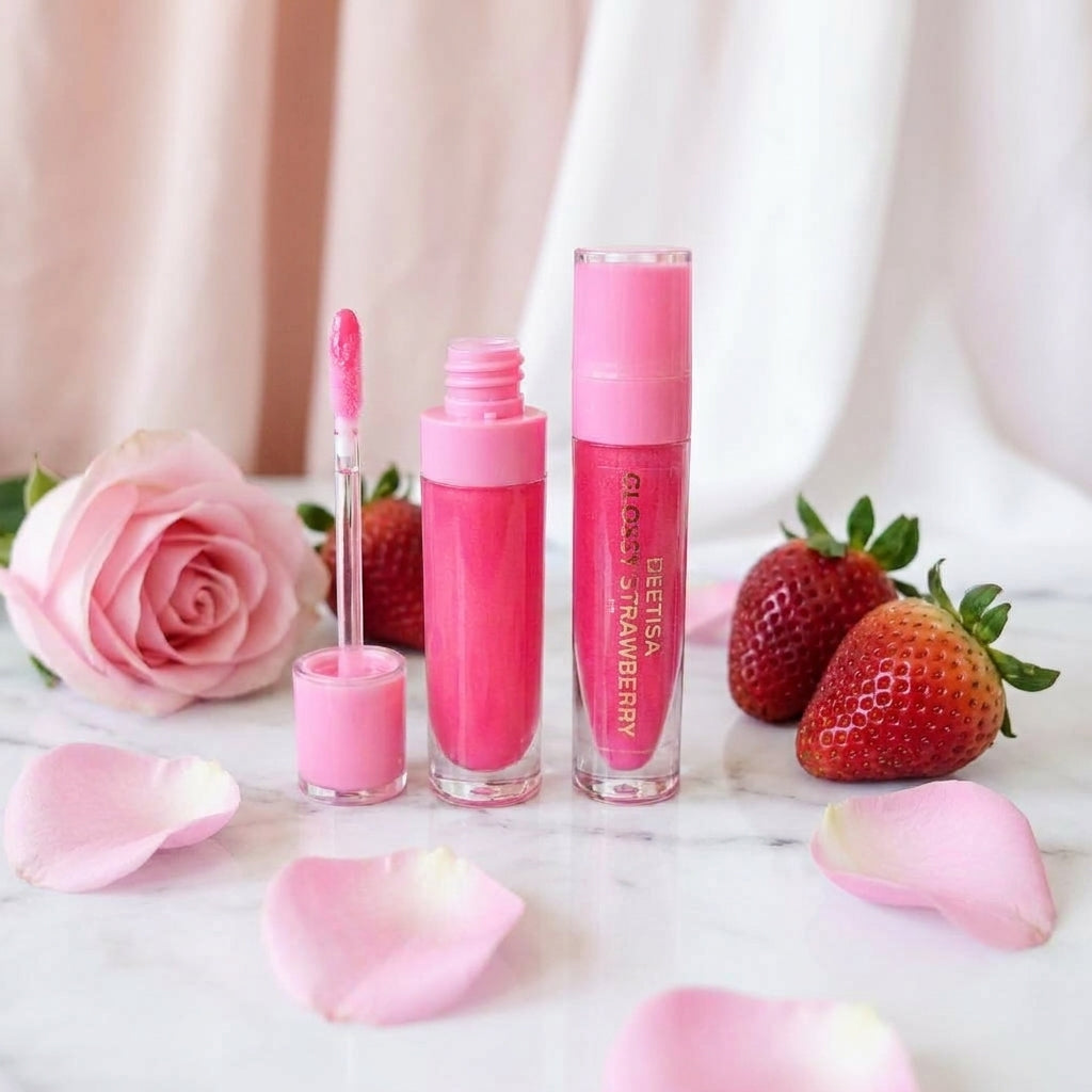 Glossy Strawberry Lip Gloss
