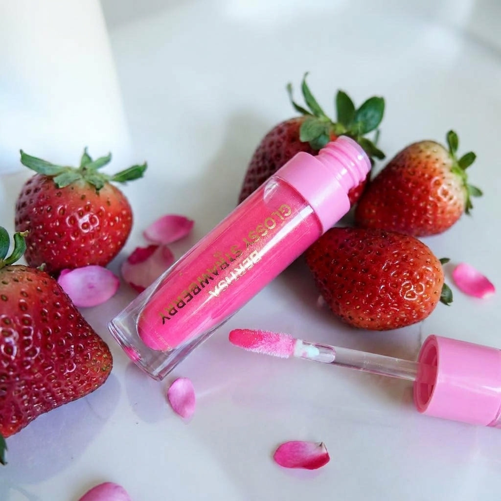 Glossy Strawberry Lip Gloss