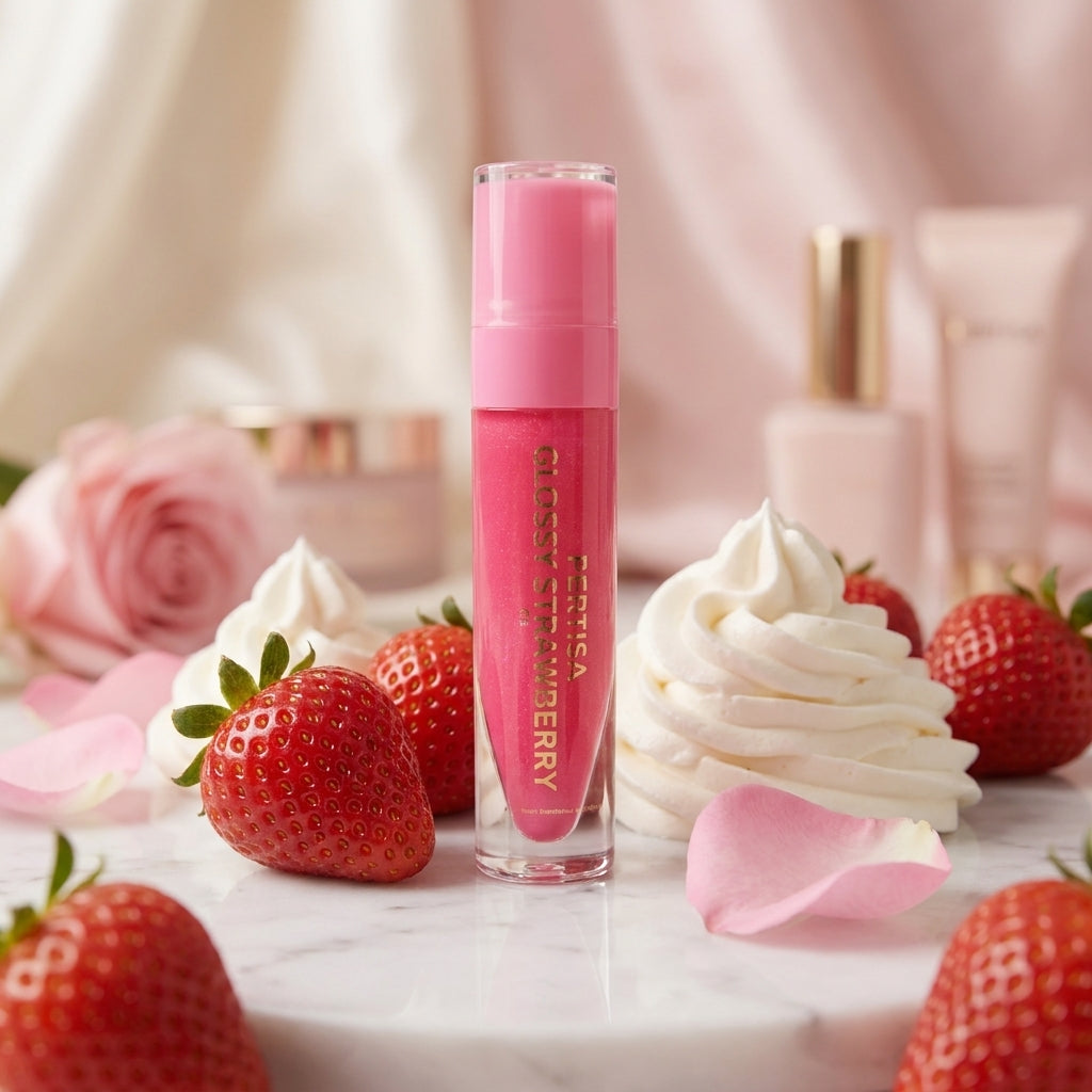 Glossy Strawberry Lip Gloss