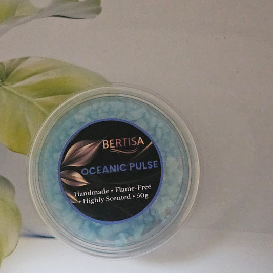 Oceanic Pulse Scented Sizzlers – 50g Pot | Aquatic & Woody Aroma