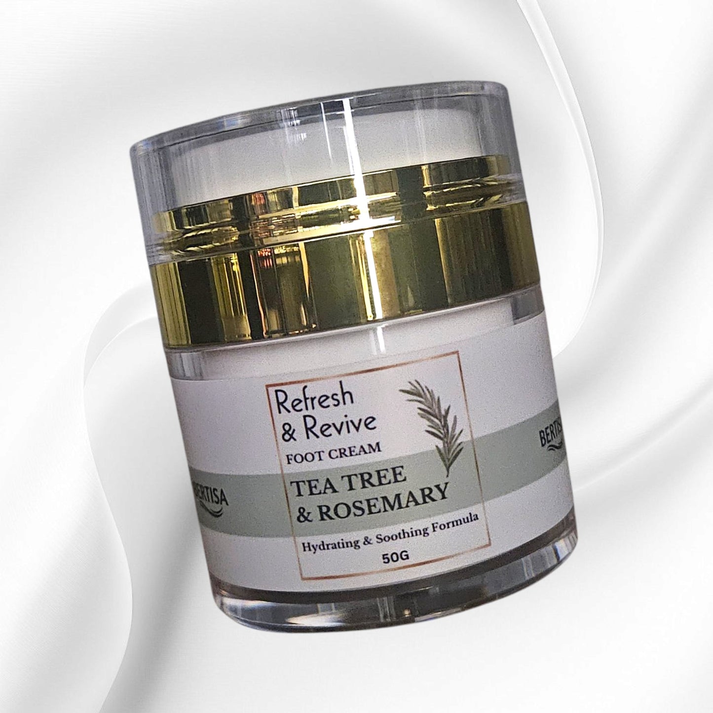 Refresh & Revive Foot Cream – Tea Tree & Rosemary – Hydrating & Soothing Formula