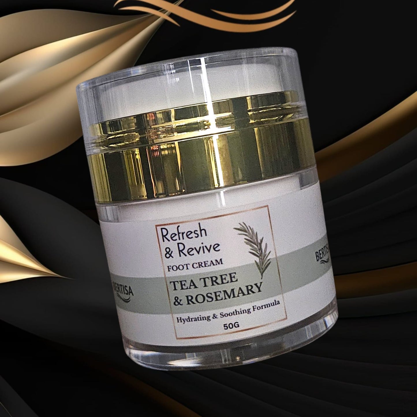 Refresh & Revive Foot Cream – Tea Tree & Rosemary – Hydrating & Soothing Formula