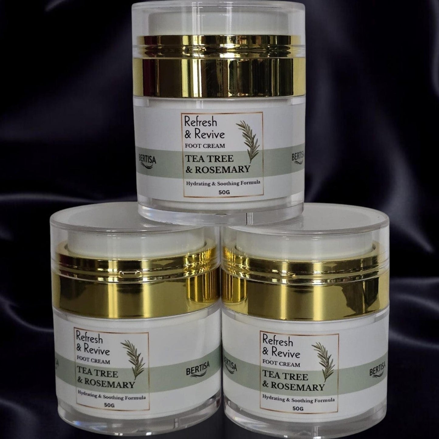 Refresh & Revive Foot Cream – Tea Tree & Rosemary – Hydrating & Soothing Formula
