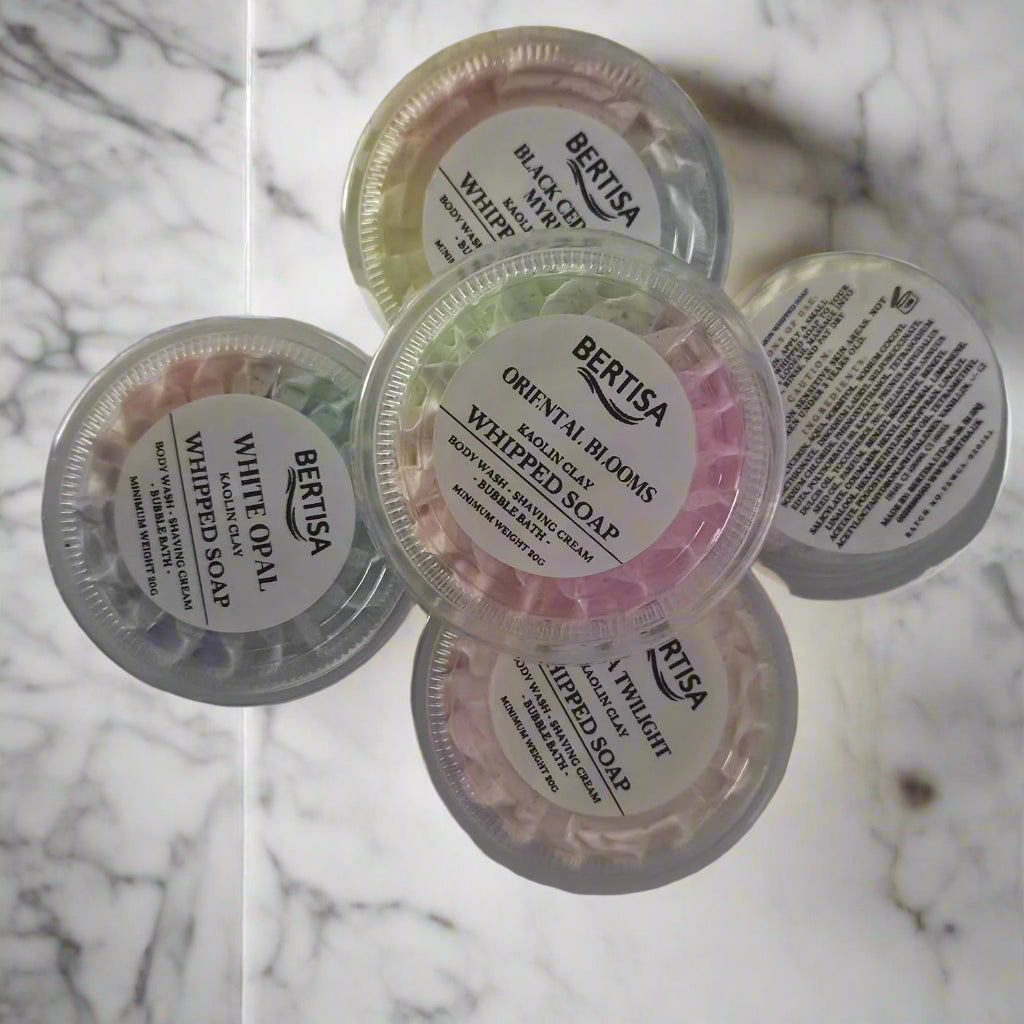 Mini Whipped Soap with Kaolin Clay – Multi-Use | 20-25g | 6 Scents